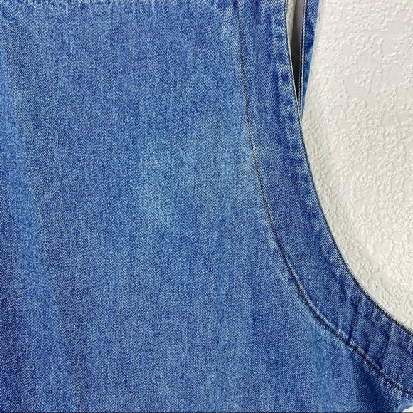 Vintage Original TY Wear Blue Jean Denim Midi Dress - Picture 4 of 6